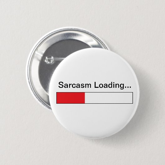 Sarkasmus Button (Vorne & Hinten)
