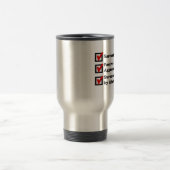 Sarkasmus-Checkliste Reisebecher (Mittel)