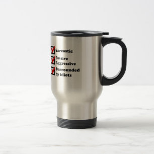 Sarkasmus-Checkliste Reisebecher