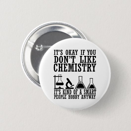 Sarkasmus-Chemie Button (Vorne & Hinten)
