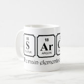 Sarkasmus-Elemente Kaffeetasse (Vorderseite Links)