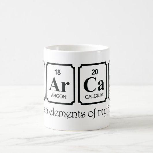 Sarkasmus-Elemente Kaffeetasse (Mittel)