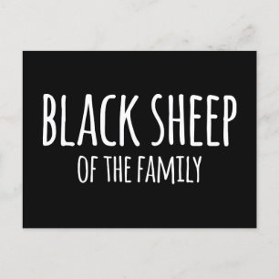 Sarkasmus Gothic Black Sheep of the Family Postkarte