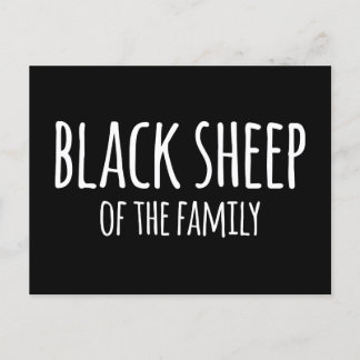 Sarkasmus Gothic Black Sheep of the Family Postkarte