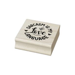 Sarkasmus ist meine Liebessprache Stempel