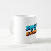 Sarkasmus ist meine Superkraft - Comic-Stil Kaffeetasse (Vorderseite Links)