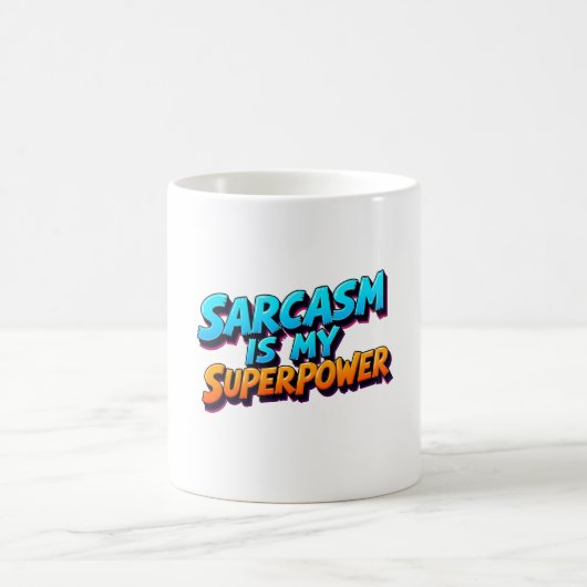 Sarkasmus ist meine Superkraft - Comic-Stil Kaffeetasse (Mittel)