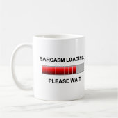 Sarkasmus-Laden Kaffeetasse (Links)
