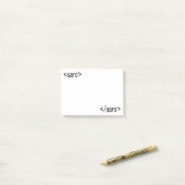 Sarkasmus Lustiger Code-Tag Post-it Klebezettel (Auf Schreibtisch)