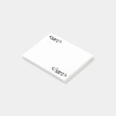 Sarkasmus Lustiger Code-Tag Post-it Klebezettel (angewinkelt)