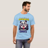 Sarkasmus panda unisex T-Shirt (Vorne ganz)