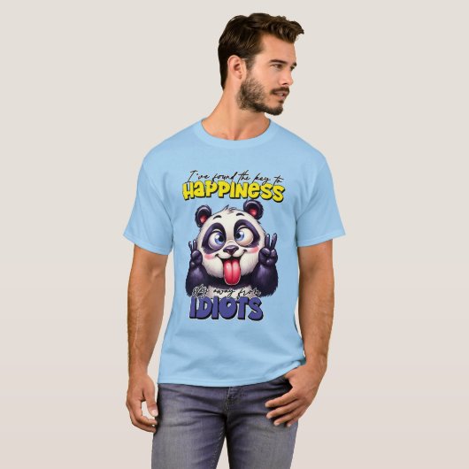 Sarkasmus panda unisex T-Shirt (Vorne ganz)