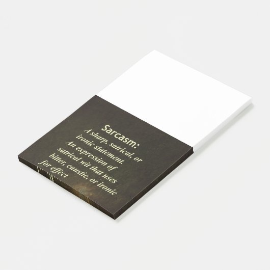 Sarkasmus Post-it Klebezettel (angewinkelt)