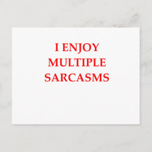 Sarkasmus Postkarte