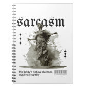 Sarkasmus-Statue Notizblock (Vorderseite)