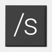 Sarkasmus-Symbol nach vorn Magnet (Vorne)