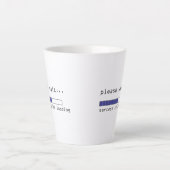 Sarkasmus wird noch geladen milchtasse (Vorderseite)