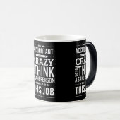 Sarkasmus-Zitat bin ich Buchhalter, Verwandlungstasse (VorderseiteRechts)