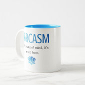 Sarkasmus Zweifarbige Tasse (Vorderseite Links)