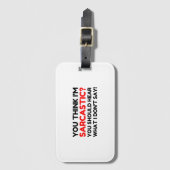 sarkastisch gepäckanhänger (Vorderseite Vertikal)