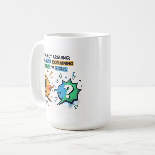 sarkastisch-humorvolle Quote-Tasse Kaffeetasse (Vorderseite Links)