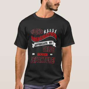 Sarkastisch Ich Kündige Den 9-5-Job Chef Mitarbeit T-Shirt