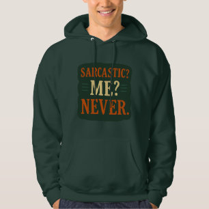sarkastisch? Ich? Niemals lustig Minimalistisches  Hoodie