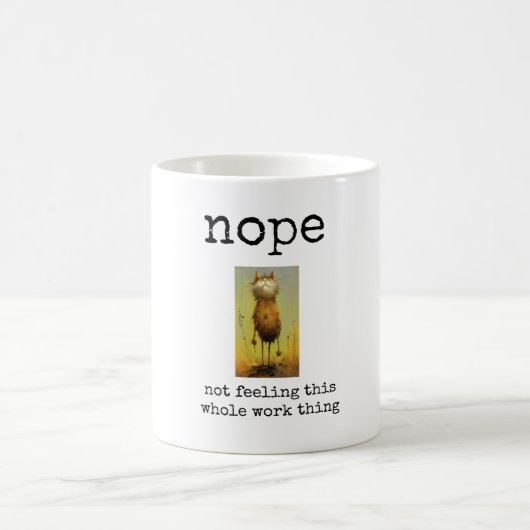 Sarkastisch, Lustig, Arbeit, Kaffeetasse (Mittel)