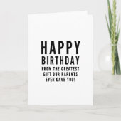 Sarkastisch lustiger Geburtstag zum Geschwistern Karte (Vorderseite)