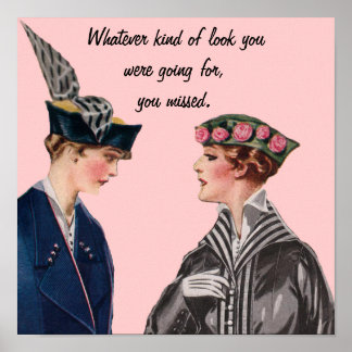 sarkastisch Vintag Poster