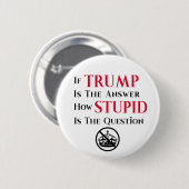 Sarkastische Anti-Trump-Protest-Erklärung Button (Vorne & Hinten)