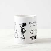 Sarkastische Antwort zu ärgerlichen Leuten Kaffeetasse (Mittel)