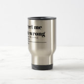 Sarkastische Arbeitsbecher-Geschenkidee Reisebecher (Mittel)
