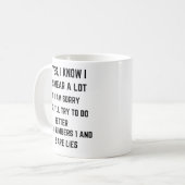Sarkastische Attitude-Tasse, lustiges Schwitzen Kaffeetasse (Vorderseite Links)