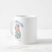 Sarkastische Capybara-Krankenschwester Kaffeetasse (Vorderseite Links)