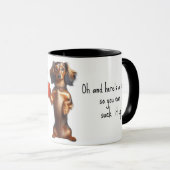 SARKASTISCHE DACKEL TASSE (VorderseiteRechts)