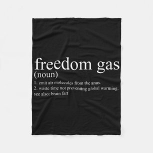 Sarkastische Definition Freiheit Gas-Shirt Cool Po Fleecedecke
