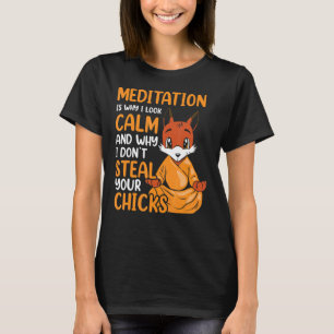 Sarkastische Fox Meditationsmilch T-Shirt