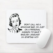 Sarkastische Grammatik-Nazi Mousepad (Mit Mouse)