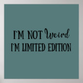 Sarkastische Introvertierte Zitate Poster (Vorne)