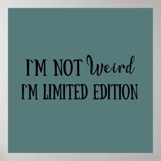 Sarkastische Introvertierte Zitate Poster (Vorne)