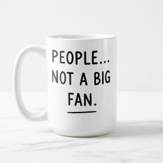 Sarkastische Introvertierten-Tasse – Menschen? Kei Kaffeetasse