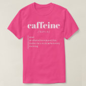 Sarkastische Kaffee-Teeabhängigkeit T-Shirt (Design vorne)