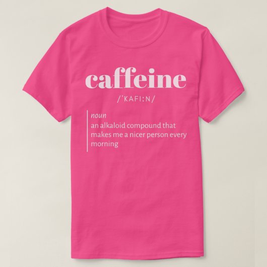 Sarkastische Kaffee-Teeabhängigkeit T-Shirt (Design vorne)