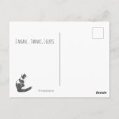 Sarkastische Katz-Laune – In Ordnung. Danke. Kunst Postkarte (Rückseite)