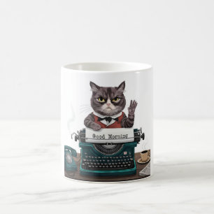sarkastische Katze - guter Morgen Kaffeetasse
