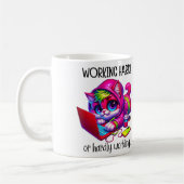 Sarkastische Katze Kaffeetasse (Links)