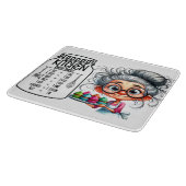Sarkastische Küchen-Cheat-Sheet-Tabelle Schneidebrett (Ecke)