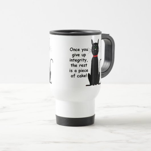 Sarkastische lustige Reise-Tassen-Integrität Reisebecher (VorderseiteRechts)