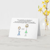 sarkastische Mama Karte (Gelbe Blume)